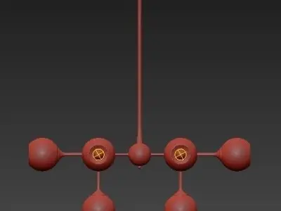 Niklas 8 Pendant Light 3D model