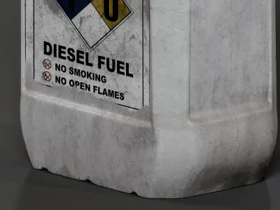 Gas Can Low-poly 3D model