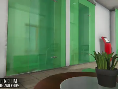 DEPARTMENT OF THE BANK - INTERIOR AND PROPS Low-poly 3D model