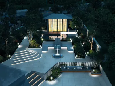 Villa Garden 3D model