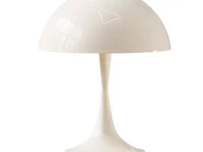 Mobile dimmbare LED-Tischlampe Panthella 160 3D model