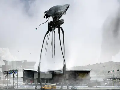 Alien from War of the Worlds Low-poly 3D model