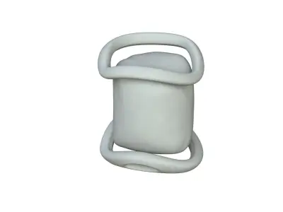 SciFi Shape Object Low Poly Low-poly 3D model 4