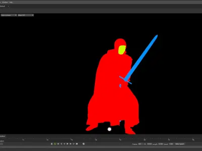 Sentinel of the Steel The Sword-Wielding Knight Low-poly 3D model