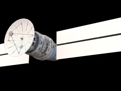 Spacecraft Satellite Low-poly 3D model