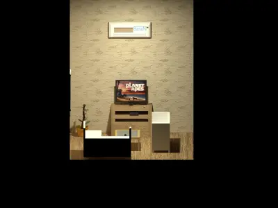 Living Room Free low-poly 3D model