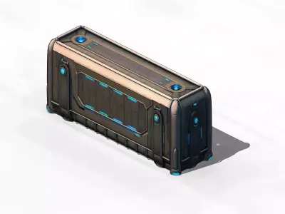 Different dimension - building - wall 03 3D model