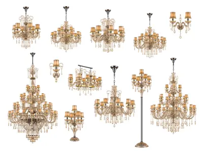 715 Nativo Osgona Collection of Classical Lamps  3D Model Pack