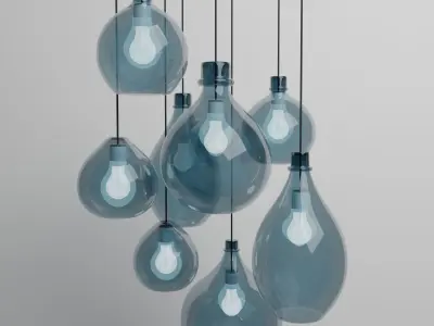 chandelier ligth Free low-poly 3D model