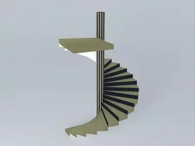 Spiral ladder 2 3D model