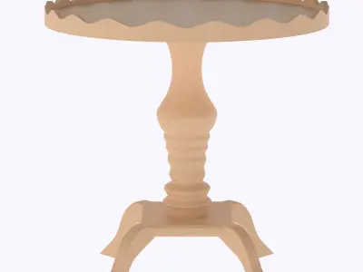 Regency Style Pie Crust Coffee or Side Table  3D print model