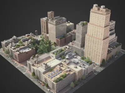 City District A21-A26 3D model
