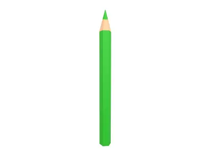 Colored Pencils v1 004 Low-poly 3D model