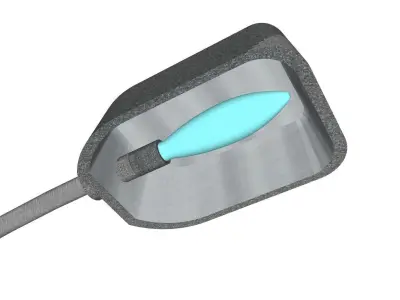 Concrete Lamp Post - Light Pole - Light Post - Street Light 54 3D model