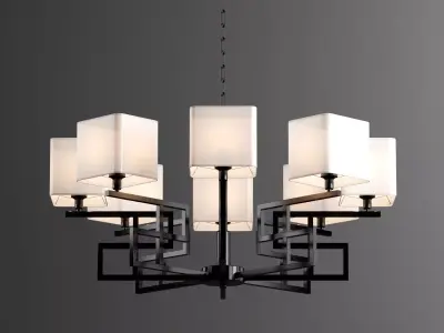 Ceiling light 3D model 66