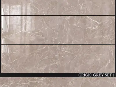 Decovita Grigio Grey 600x1200 Set 1 3D model