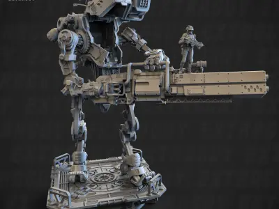 Titan Walker Poseable 100mm 3D print model
