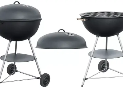 BBQ round weber style Low-poly 3D model