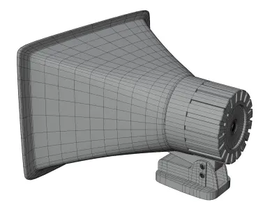 loud speaker Low-poly 3D model