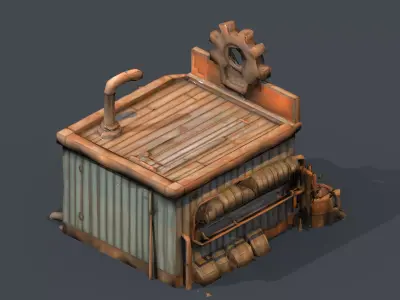 Repair shop  3D model