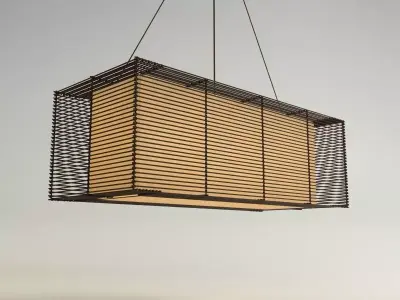 KAI Rectangular Hanging Lamp 3D model