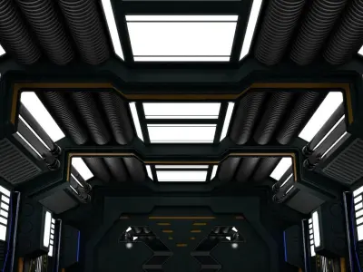 Sci Fi Interior 3D model