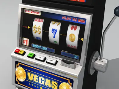 Slot machine 3D model