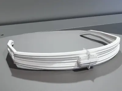 Low Poly Sci-Fi Glasses Leia Low-poly 3D model