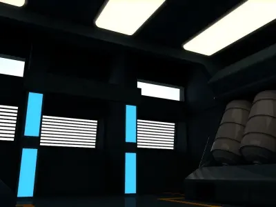 Sci Fi Interior 3D model