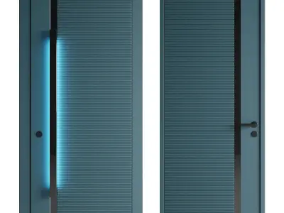 Entrance and interior door 3D model