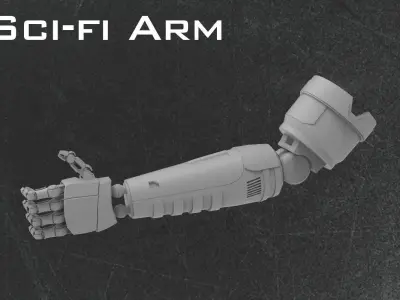 SCI-FI ROBOTIC ARMS 3D model