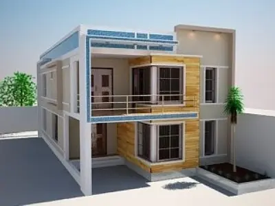 Compact Home Model 3D model