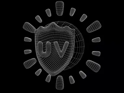 UV Reflection Icon v1 001 Low-poly 3D model