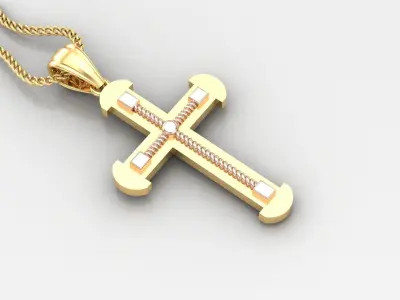 Cross Light Gold 4CP062 3DM STL 3D model