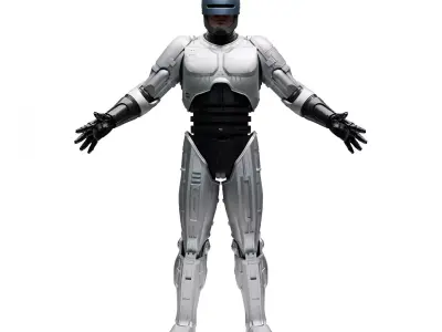RoboCop Low-poly 3D model