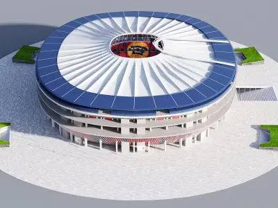 New Camp nou Stadium 3D model