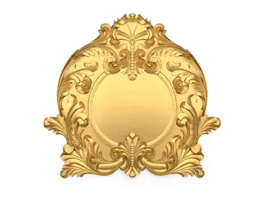 Cartouche classic decorative ornament cnc 3d printing stl 08 3D print model purchase
