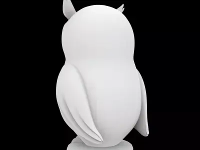 Cute Owl Figurine 3D Print Model 3D print model