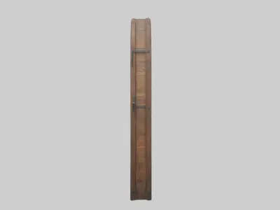 Rustic wooden door model Low-poly 3D model