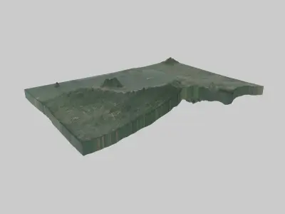 MANAGUA City Low-poly 3D model