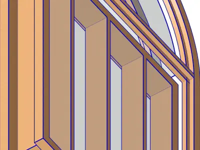 Arched Window 3D model