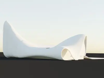 Heydar Aliyev Center Low-poly 3D model