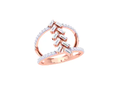 Women Ring  Render 3dm STL OBJ FBX Details 3D print model 404