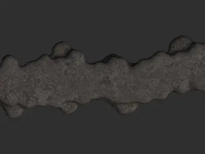 Rock Walkway 1 - 4 Combo - Base Low-poly 3D model