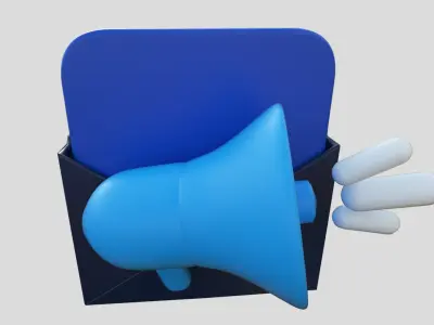 3D app web Icon Low-poly 3D model-02 Low-poly 3D model