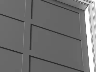 Automatic Modern Garage Doors 3D model