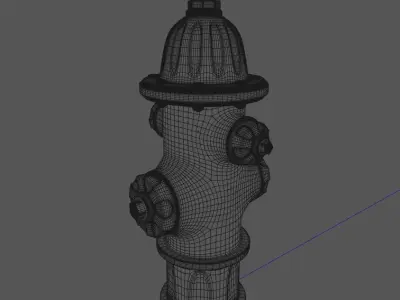 Fire Hydrant 3D model 11