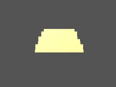 Voxel Gold Bars v1 001 Low-poly 3D model