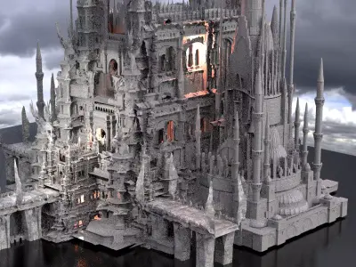 Sci Fi Steampunk Dark ages Kit bash 3D model