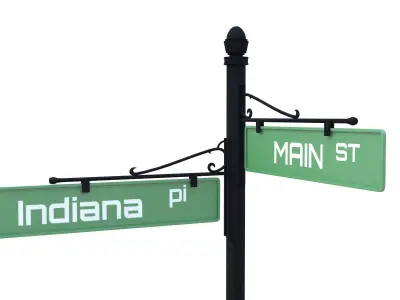 Street Sign 10 3D model